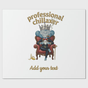 Professionell Chillaxare Apkung Rolig Cool App Presentpapper