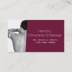 Professionell Chiropractor Chiropraktic Health Visitkort