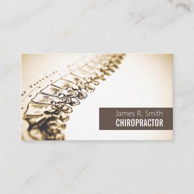Professionell Chiropractor & Health Visitkort (Framsida)