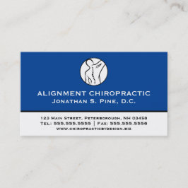Professionell Chiropraktik Många Möte Visitkort