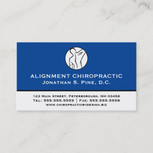 Professionell Chiropraktik Många Möte Visitkort