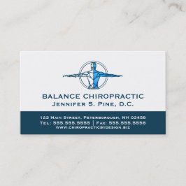 Professionell Chiroprator Många Möte Visitkort