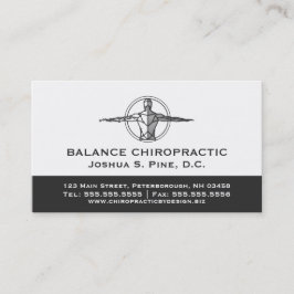 Professionell Chiroprator Många Möte Visitkort