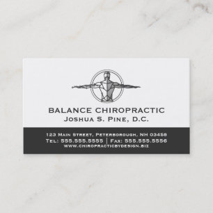 Professionell Chiroprator Många Möte Visitkort