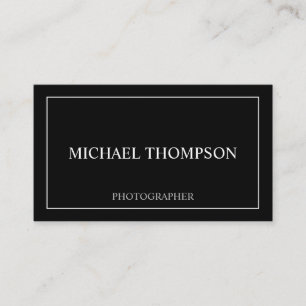 Professionell Classic Black and White Visitkort