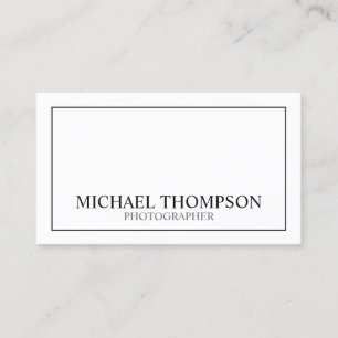 Professionell Classic Black and White Visitkort