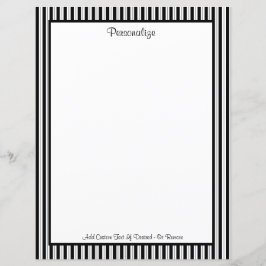 Professionell Classic Black & White Rand Mönster