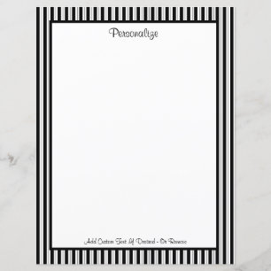 Professionell Classic Black & White Rand Mönster