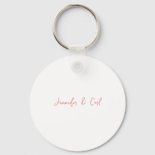 Professionell Classic Calligraphy Minimalist Plain Nyckelring