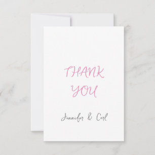 Professionell Classic Calligraphy Minimalist Plain Tack Kort