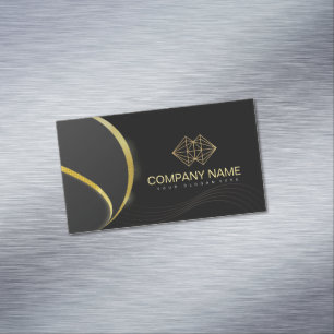 Professionell Classic Elegant Black Guld Magnetiska Visitkort