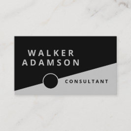Professionell Classic Silver & Black Visitkort
