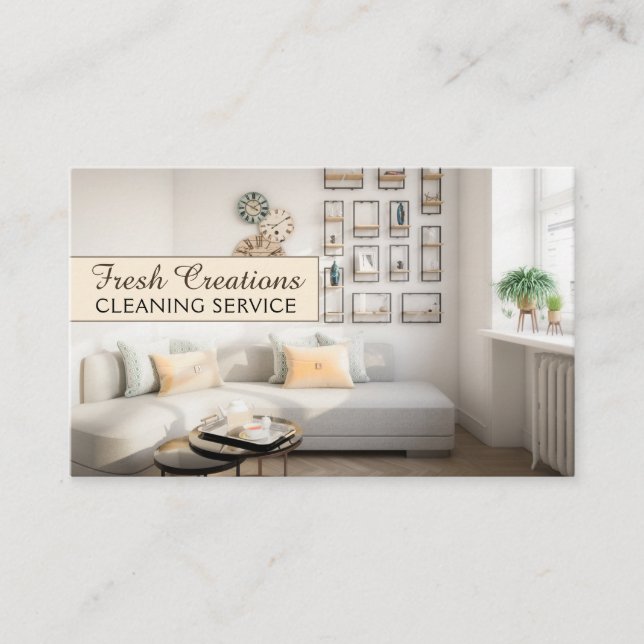 Professionell Clean Insida Housecleaning Service Visitkort (Framsida)
