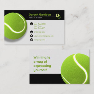 Professionell Coach Tennis Master Sport Visitkort