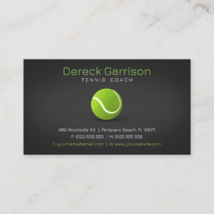 Professionell Coach Tennis Master Sport Visitkort