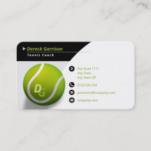 Professionell Coach Tennis Master Sport Visitkort