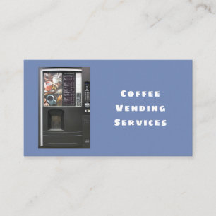 Professionell Coffee Vending Maskin Service Visitkort