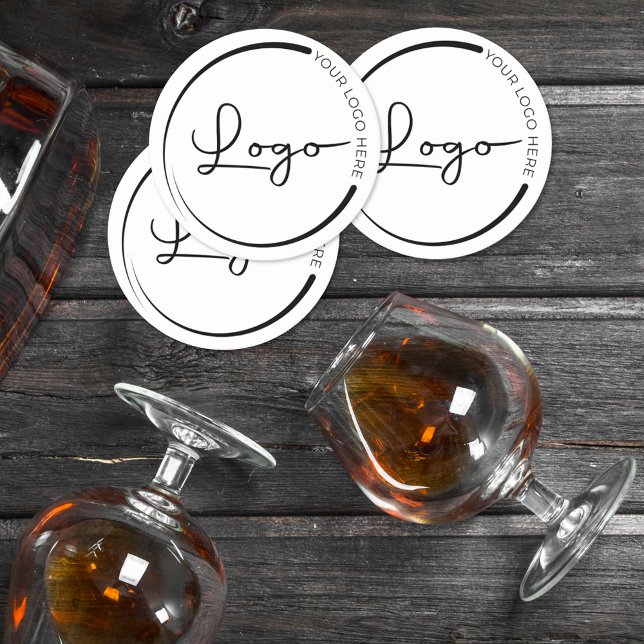 Professionell Company Business Logotyp Promoting Underlägg Papper Rund (Skapare uppladdad)