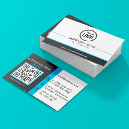 Professionell Company Logotyp Anpassningsbar Scann Visitkort