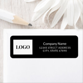 Professionell Company Logotyp Black and White Adre Returadress Etikett