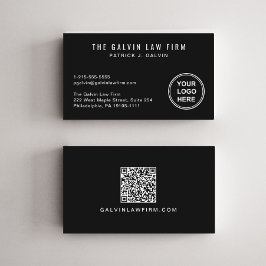 Professionell Company Logotyp QR Code Employee Bla Visitkort