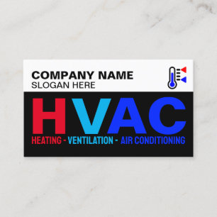 Professionell Company Logotyp & Slogan, Modern HVA Visitkort