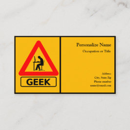 Professionell Computer Geek Tech Visitkort