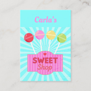 Professionell Confectioner Sweet Shop Candy Store Visitkort