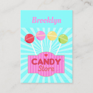Professionell Confectionery Sweet Shop Candy Store Visitkort