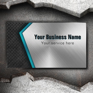 Professionell Construction Builder Metall Visitkort