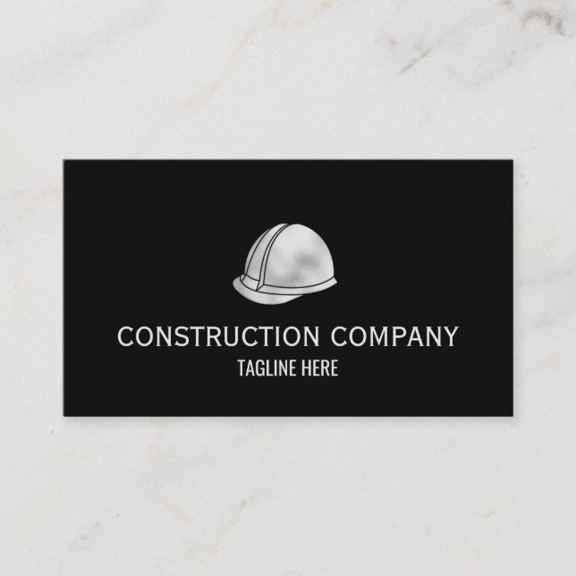 Professionell Construction ConTRAR Builder Metall Visitkort (Framsida)