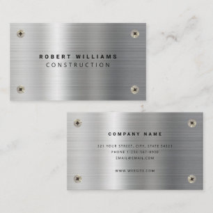 Professionell Construction Handyman Affärskort Visitkort