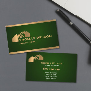 Professionell Construction Handyman Carpenter Tak Visitkort