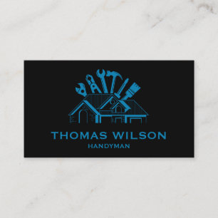 Professionell Construction Handyman Carpenter Verk Visitkort