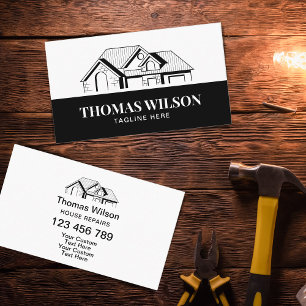 Professionell Construction Handyman Carpenter Verk Visitkort