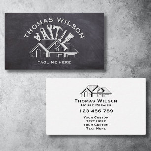 Professionell Construction Handyman Carpenter Verk Visitkort