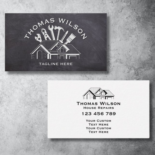 Professionell Construction Handyman Carpenter Verk Visitkort (Skapare uppladdad)