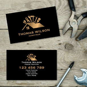 Professionell Construction Handyman Carpenter Verk Visitkort