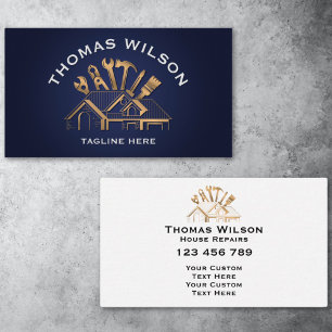Professionell Construction Handyman Reparation Ver Visitkort