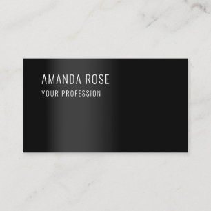 Professionell Consulting Minimalism Elegant Black Visitkort