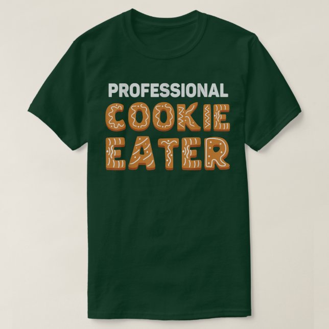 Professionell Cookie Eater-julklingsteamet Gi T Shirt (Design framsida)