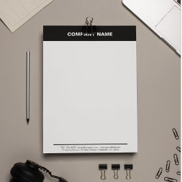 Professionell Corporate Branded Company Promo Brevhuvud