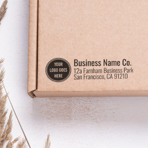 Professionell Corporate Logotyp Office Returadress Stämpel