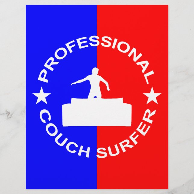 Professionell Couch Surfer (Framsida)