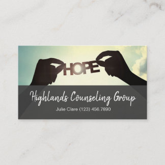 Professionell Counseling Group Life Coach, Busines Visitkort
