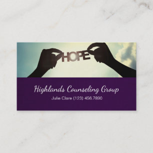 Professionell Counseling Group Life Coach Visitkort