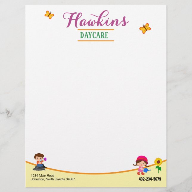 Professionell Dagvård Brevhuvud (Framsida)