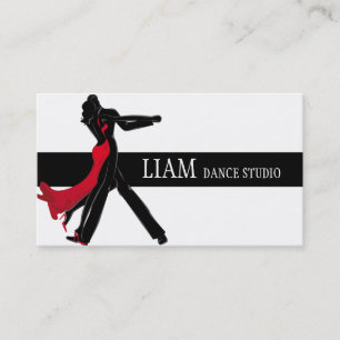 Professionell Dance Instructor, Lessons, Studio Visitkort