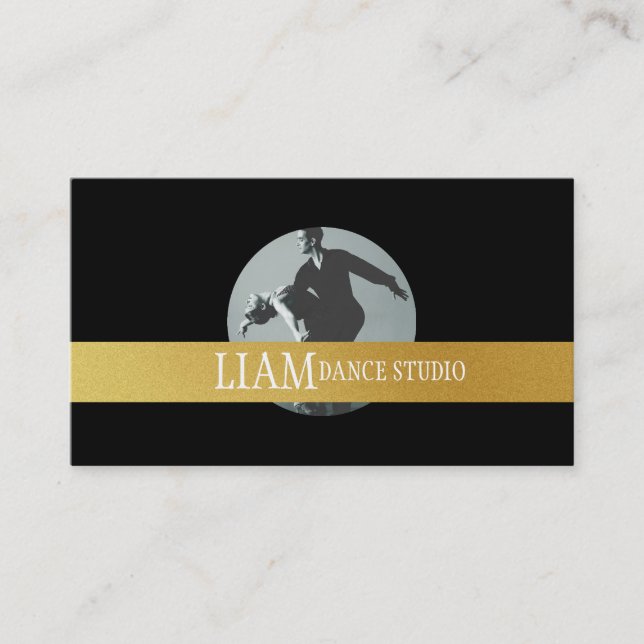 Professionell Dance Instructor, Lessons, Studio Visitkort (Framsida)