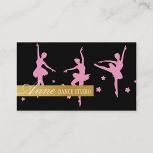 Professionell Dance Instructor, Lessons, Studio Visitkort